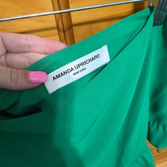 Green Asymmetrical Ruffle Top - Picture 2 of 2